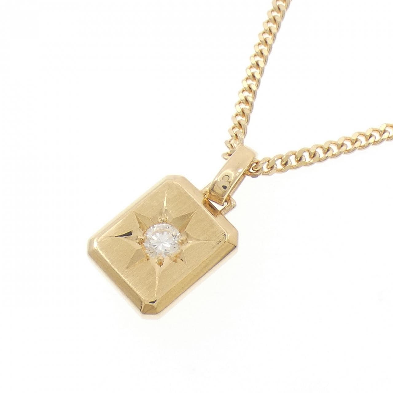 K18YG ダイヤモンド ネックレス 0.13CT