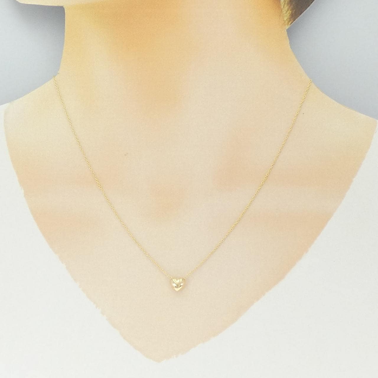 K18YG ハート ネックレス