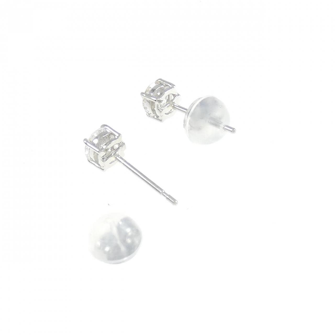 【リメイク】PT ソリティア ダイヤモンド ピアス 0.40CT