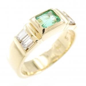 K18YG エメラルド リング 0.34CT