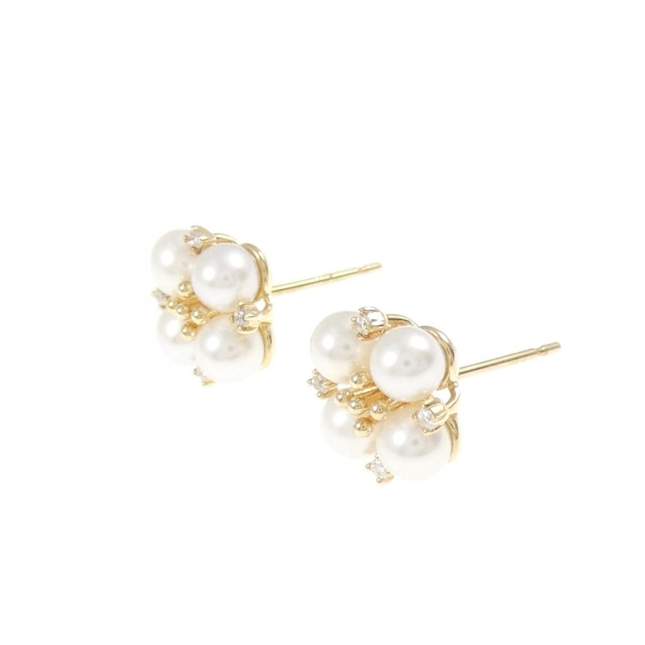 【新品】K10YG 淡水パール ピアス