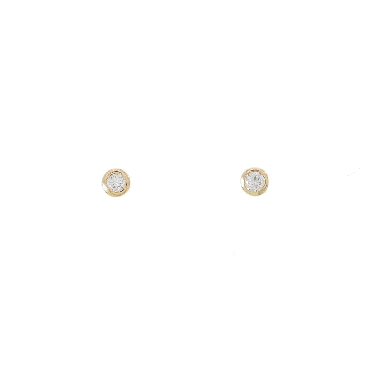 【リメイク】K18YG ダイヤモンド ピアス 0.10CT
