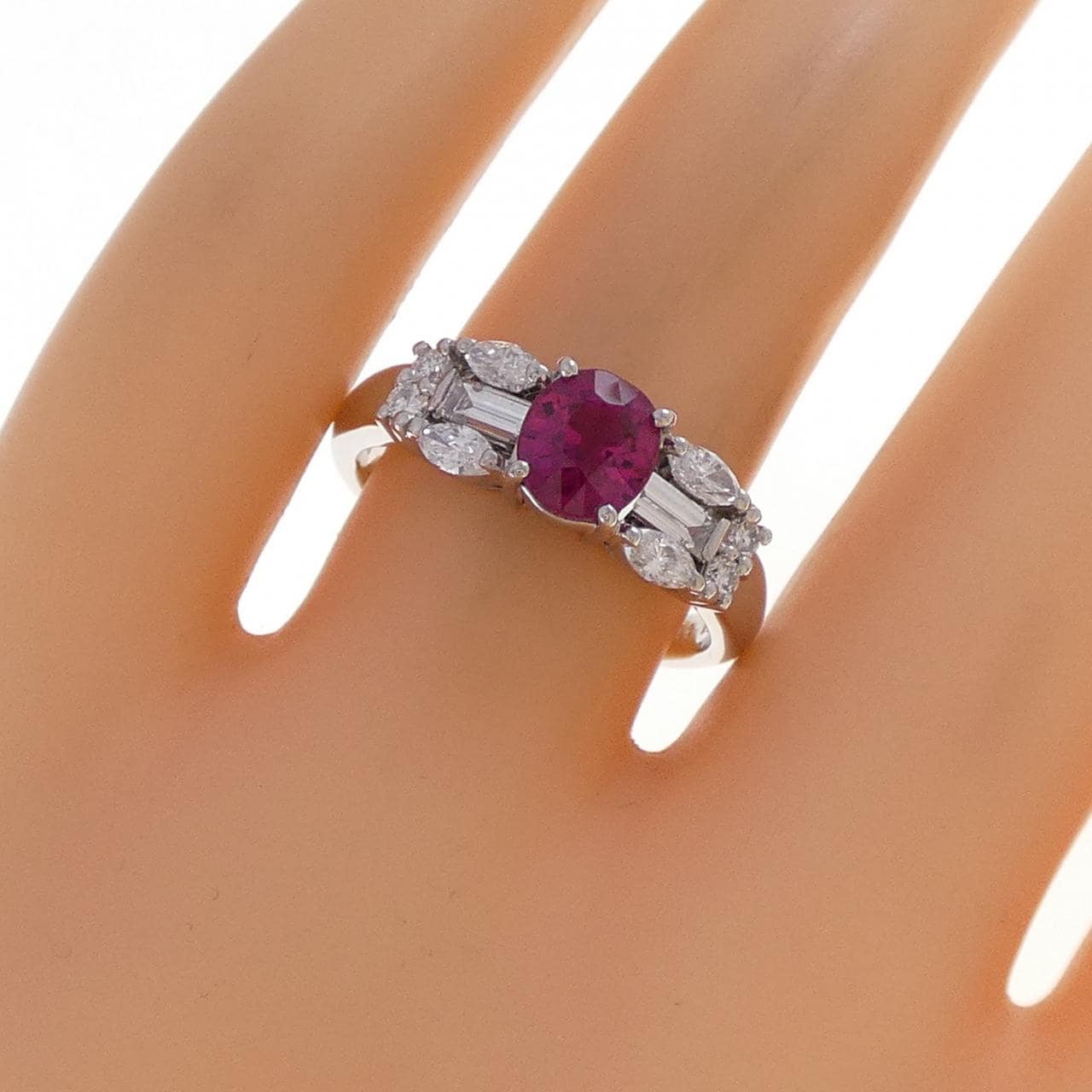 PT900 ルビー リング 1.33CT