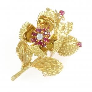 【ヴィンテージ】ティファニー ルビー ブローチ