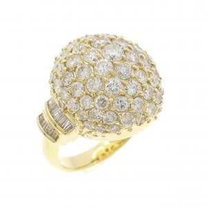 K18YG ダイヤモンド リング 3.10CT