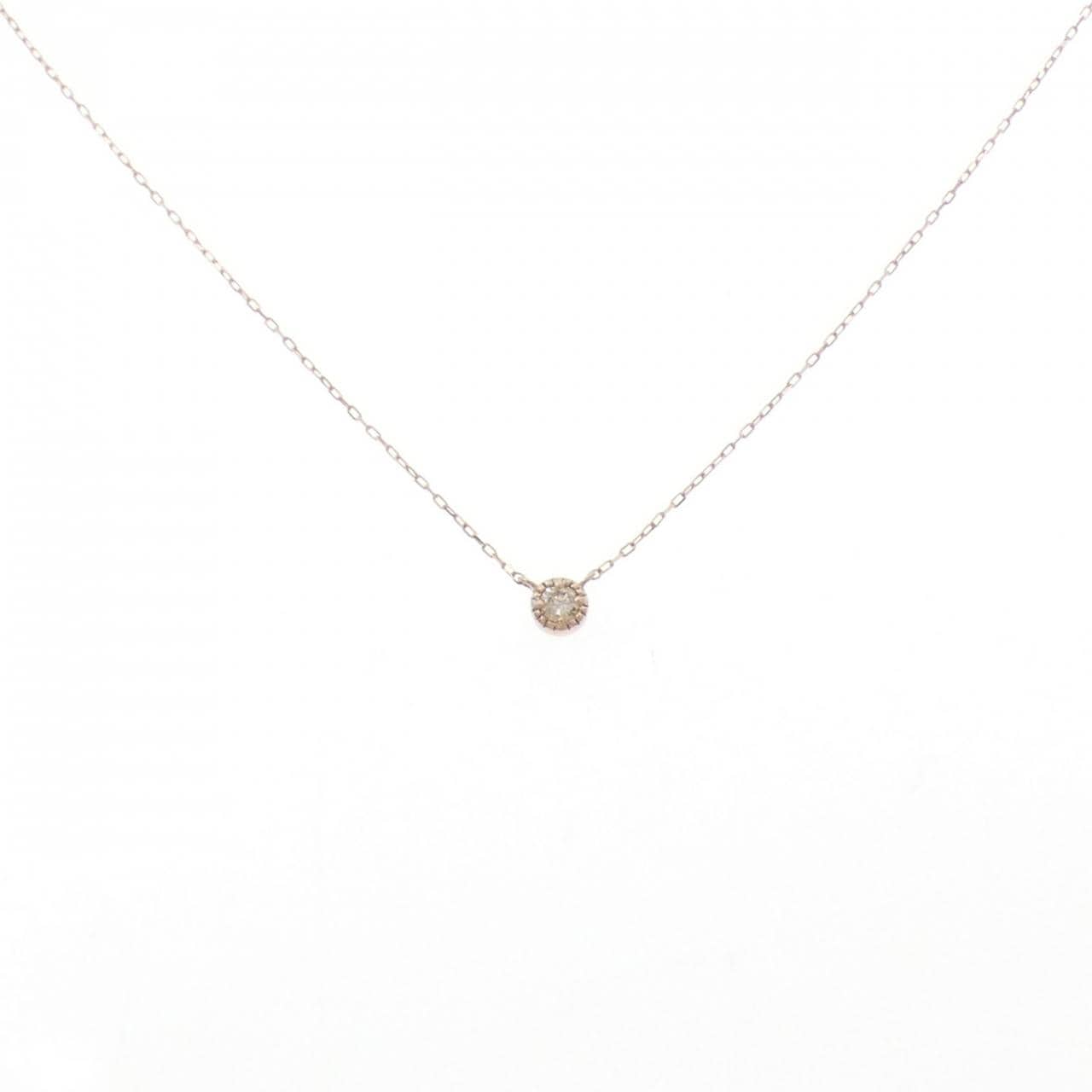 K10PG ダイヤモンド ネックレス 0.08CT