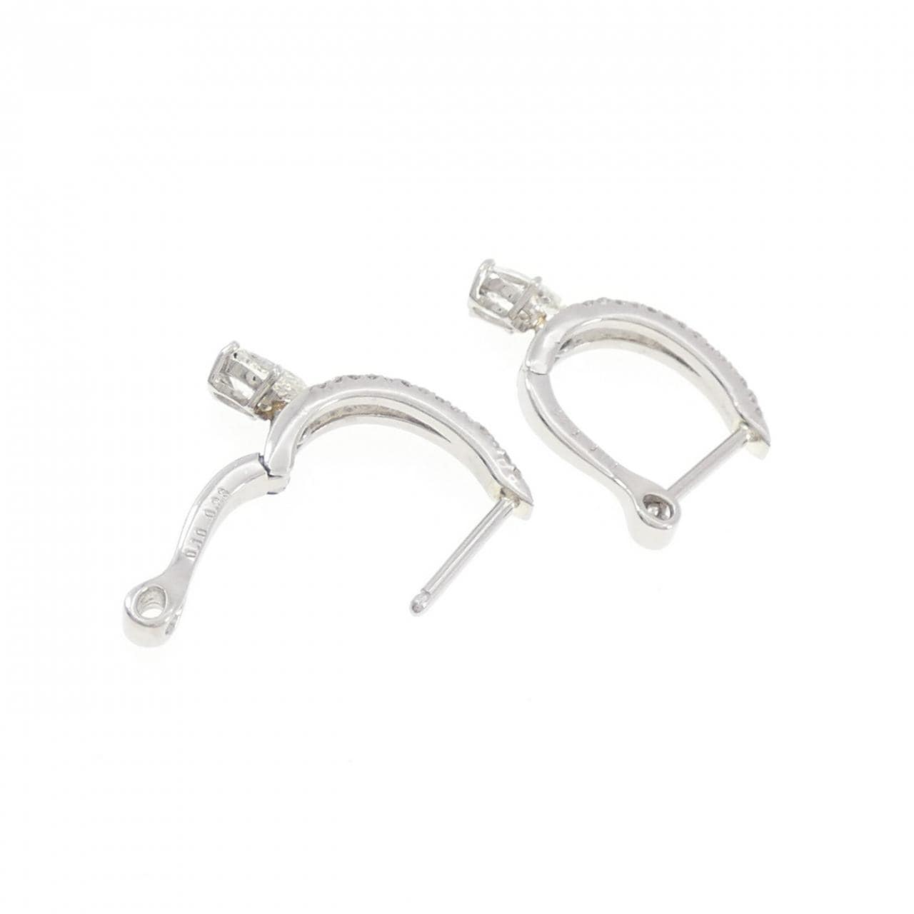 PT900 ダイヤモンド ピアス 0.66CT
