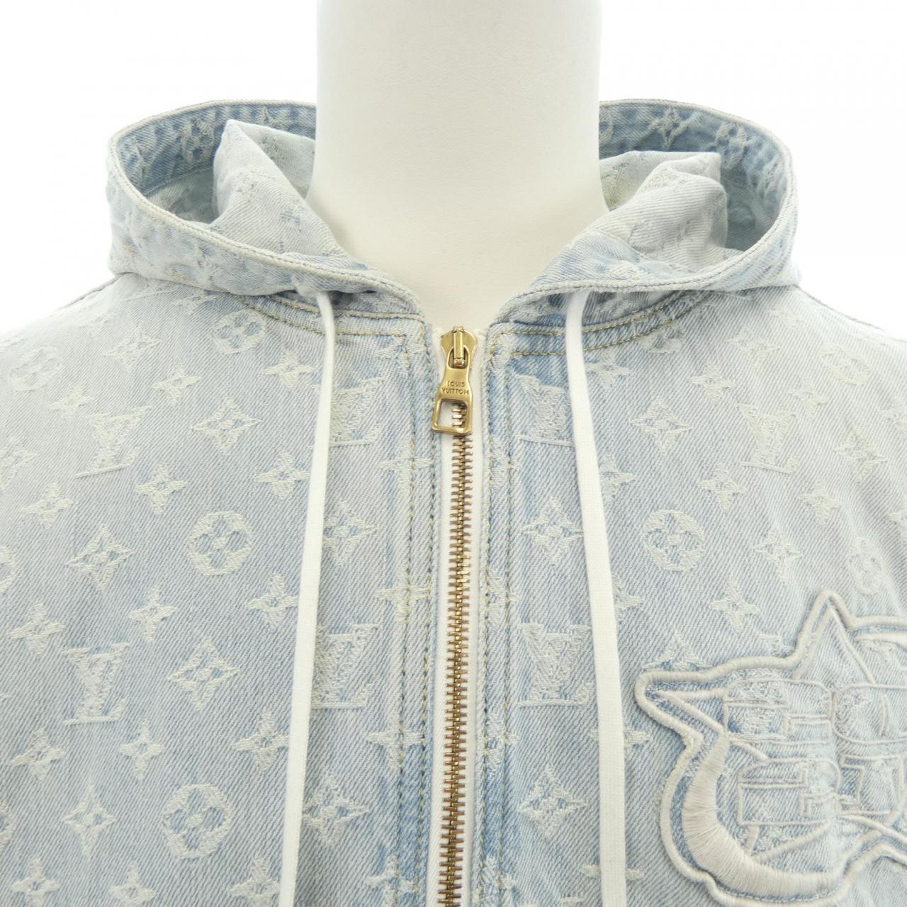 ルイヴィトン LOUIS VUITTON NBAジップスルーフーディ HLA01WUZD デニムジャケット