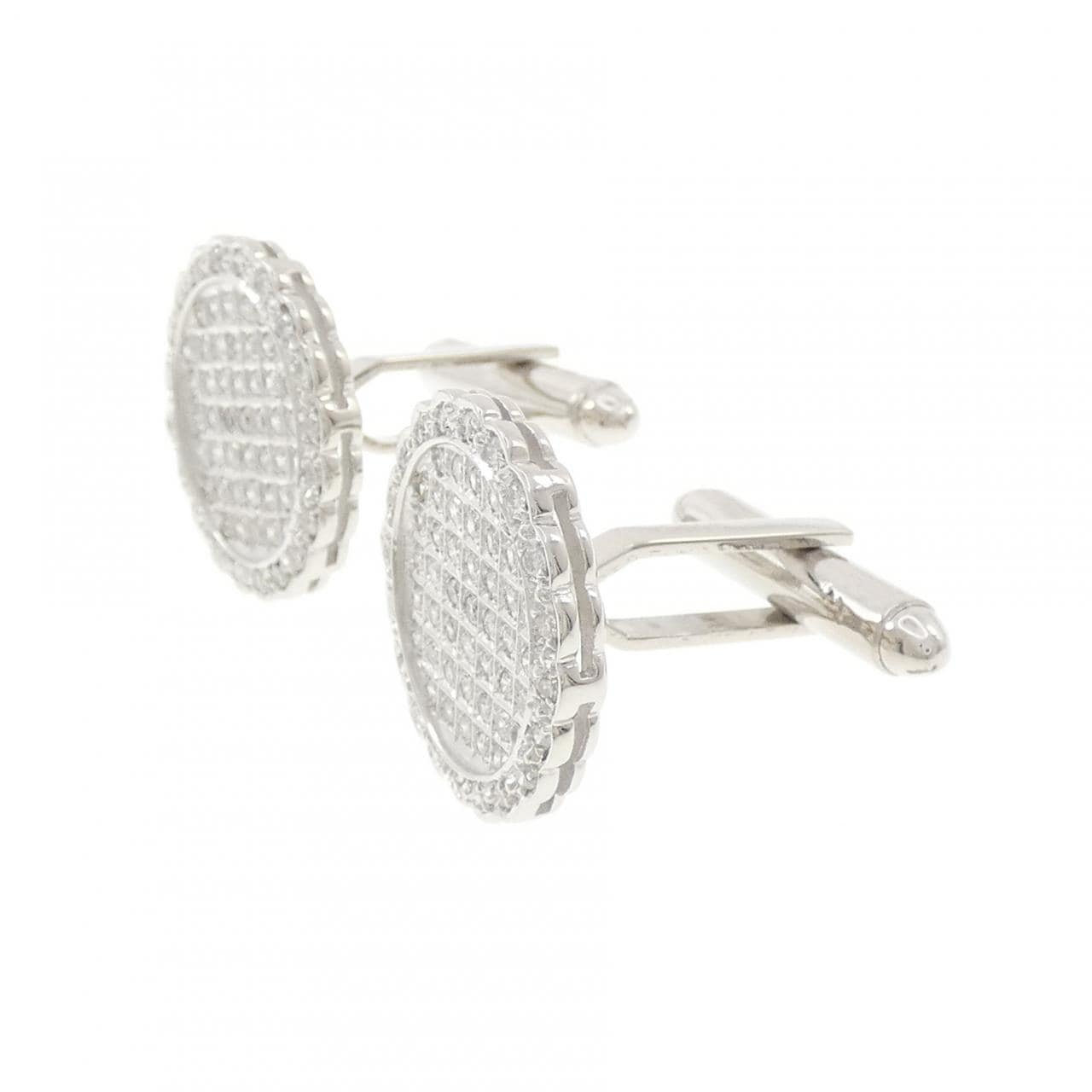 PT900 ダイヤモンド カフス 1.24CT