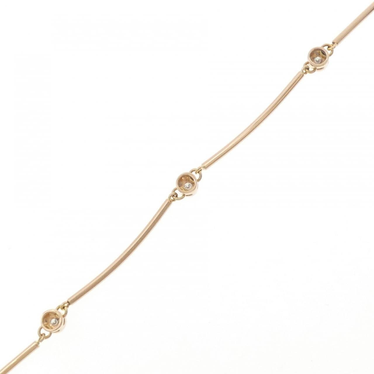 K18PG ダイヤモンド ブレスレット 0.10CT