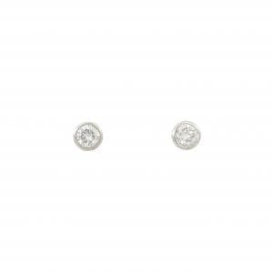 PT/PT900 ソリティア ダイヤモンド ピアス 0.40CT