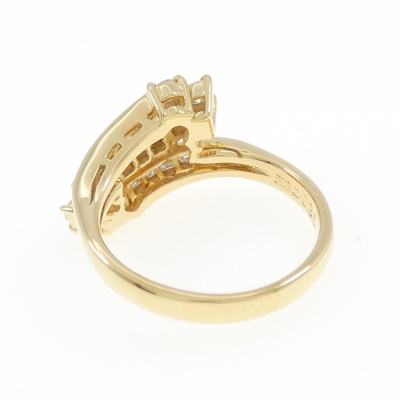 K18YG ダイヤモンド リング 0.36CT