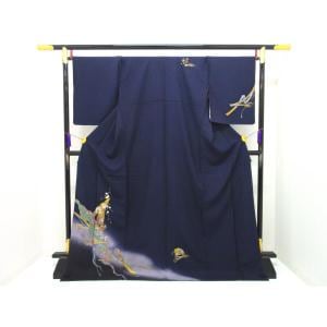 訪問着　友禅金彩加工　ボカシ染