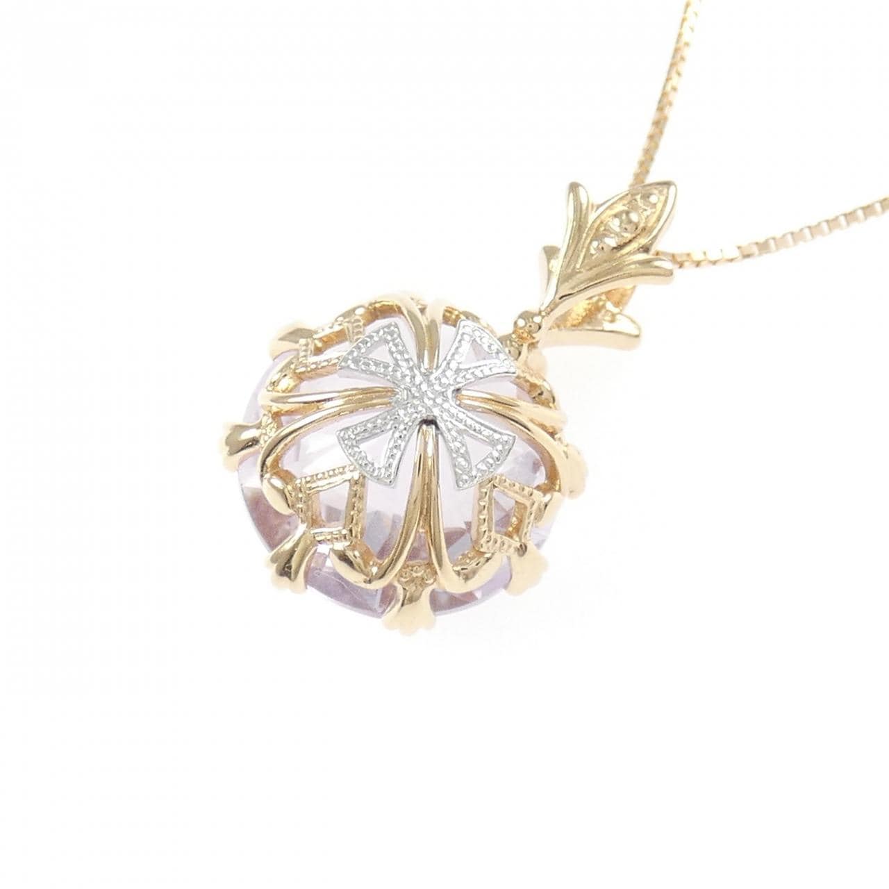 K18PG/K18WG 2WAY アメジスト ネックレス