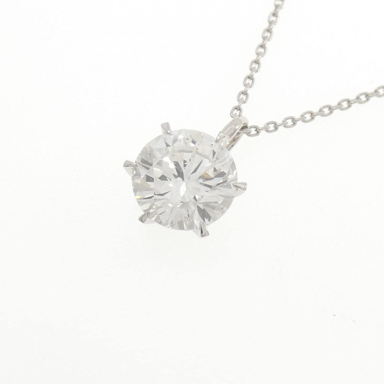 【リメイク】PT900/PT850 ダイヤモンド ネックレス 3.226CT G I1 VG