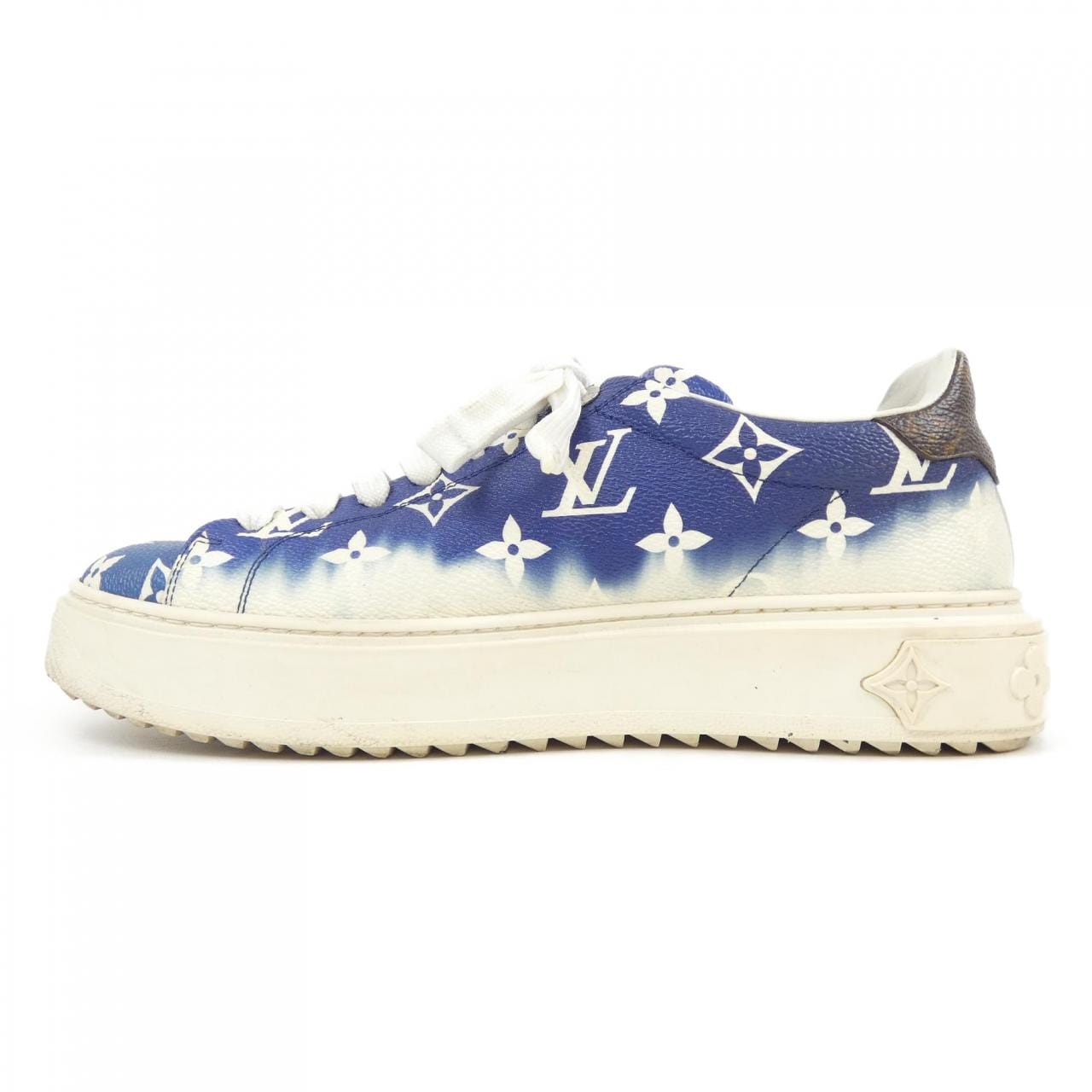 ルイヴィトン LOUIS VUITTON パテントモノグラムキャンバス LV エスカル タイムアウト･ライン スニーカー