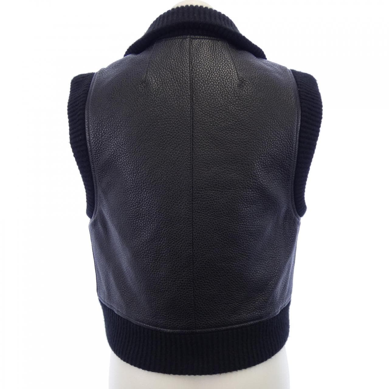 エルメス HERMES バーシティ スリーブジャケット 3H1210D2 レザーベスト