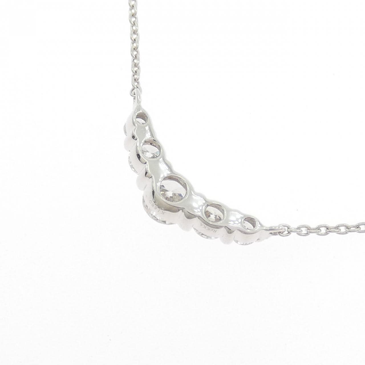 K18WG ダイヤモンド ネックレス 0.52CT