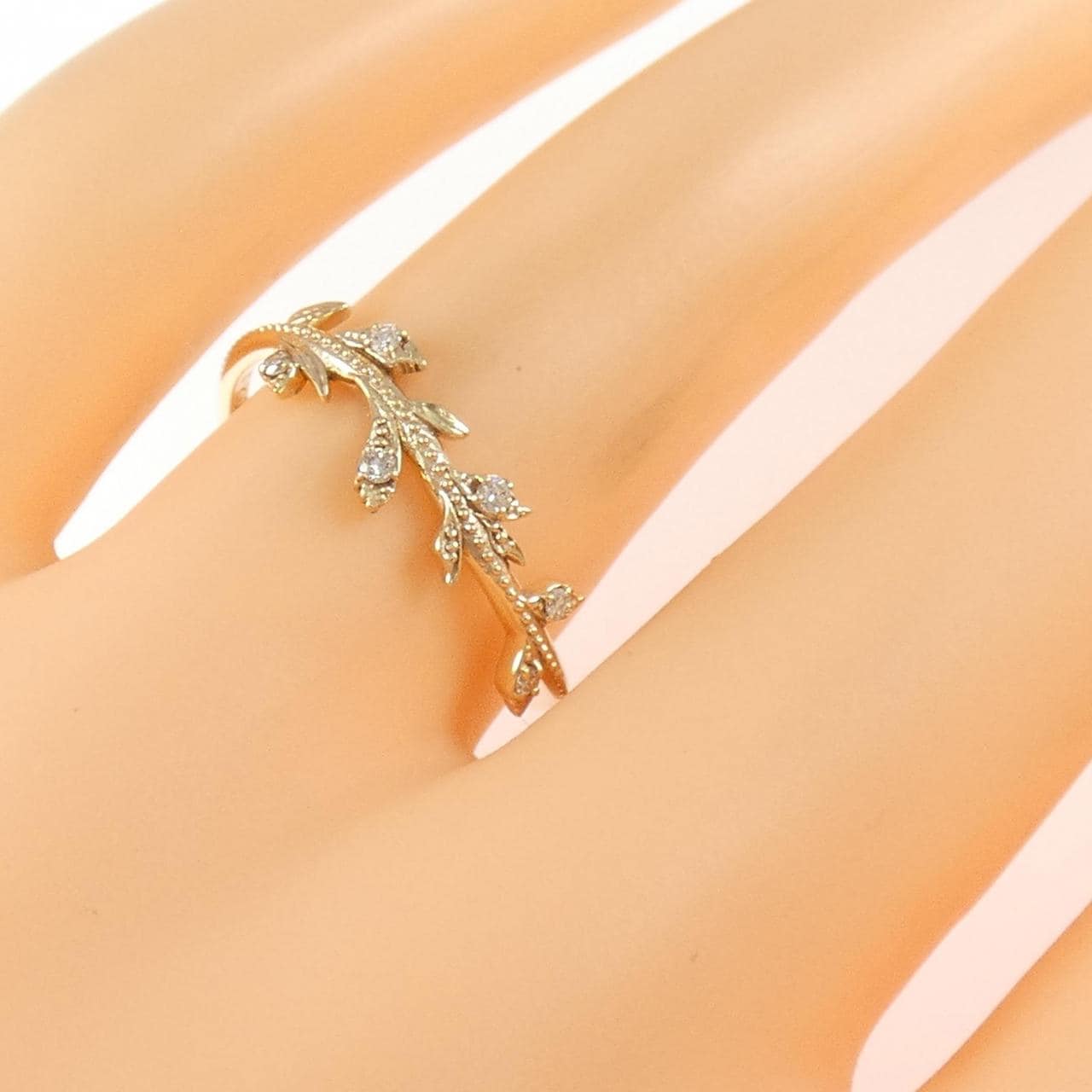 アガット ダイヤモンド リング 0.04CT