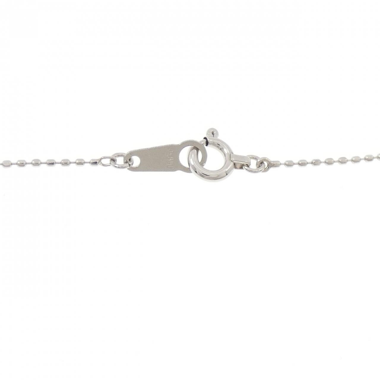 PT850 フラワー ダイヤモンド ネックレス 0.33CT