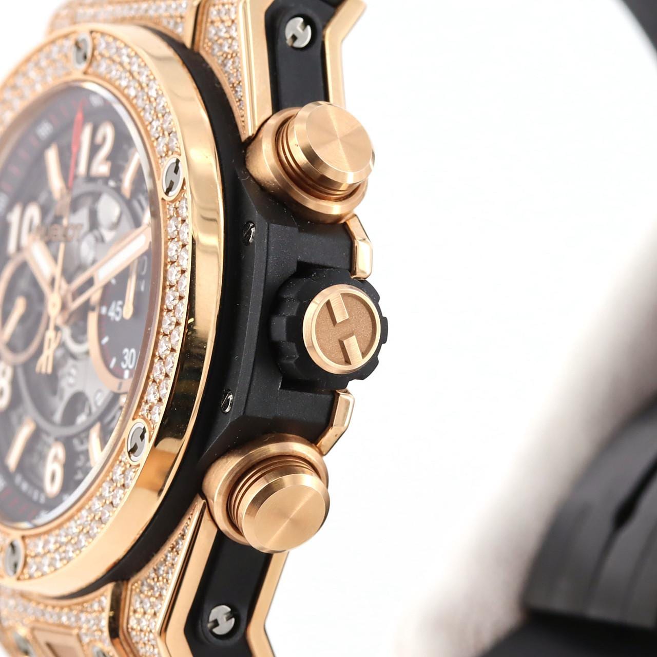 Hublot Big Bang Unico King Gold Pavé 411.OX.1180.RX.1704 PG/RG Automatic