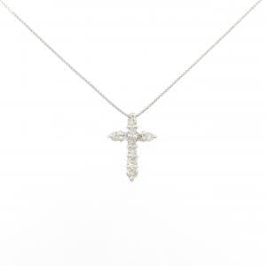 PT900/PT850 クロス ダイヤモンド ネックレス 0.20CT