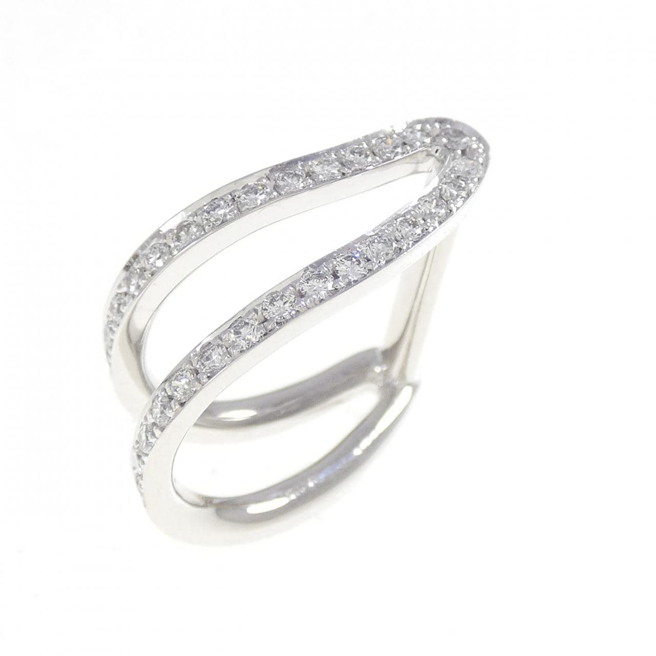 750WG ダイヤモンド リング 0.40CT