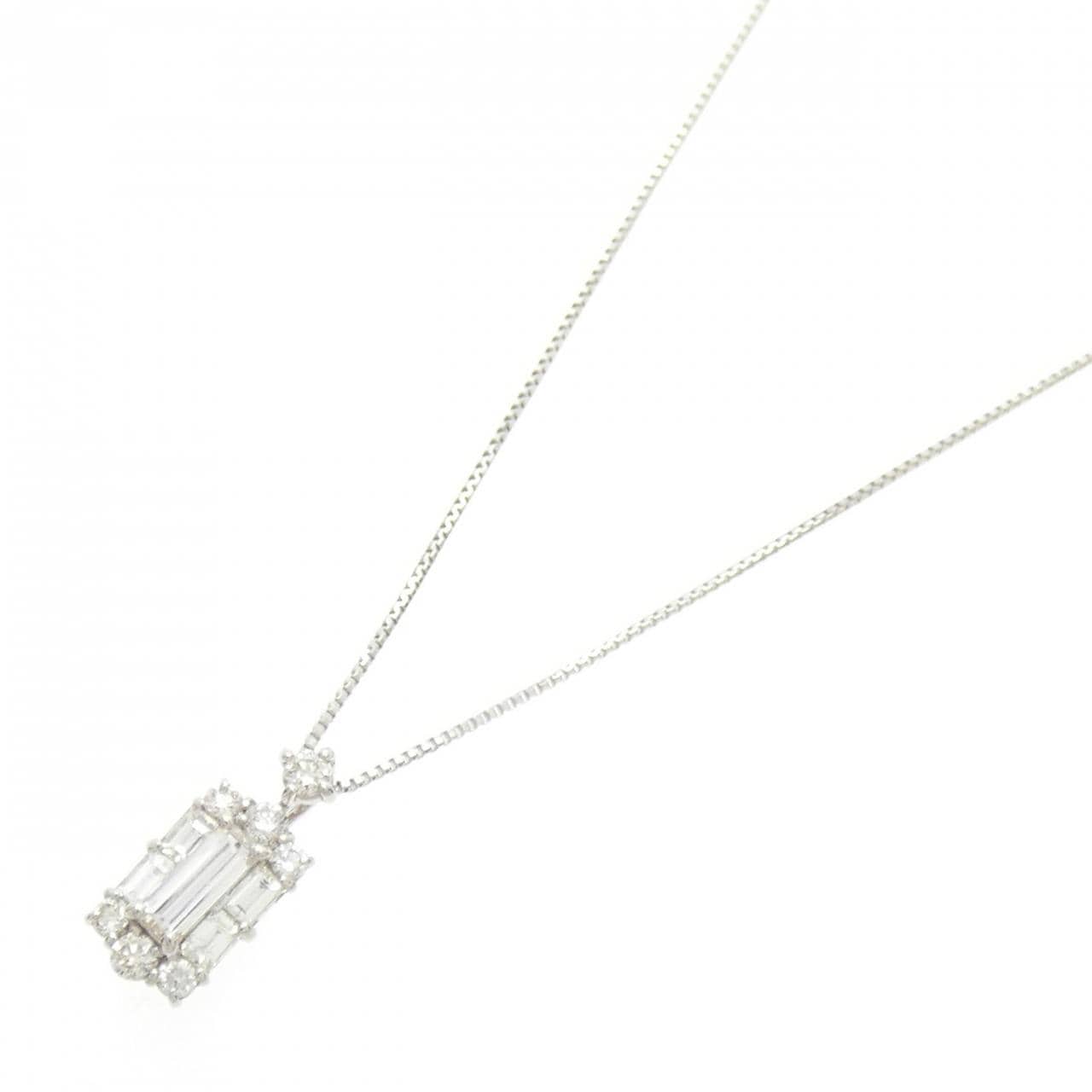 【新品】PT900/PT850 ダイヤモンド ネックレス 0.16CT