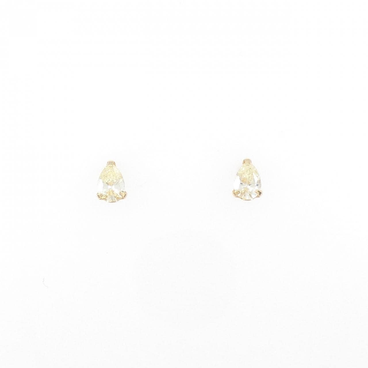【新品】K18YG ダイヤモンド ピアス 0.32CT