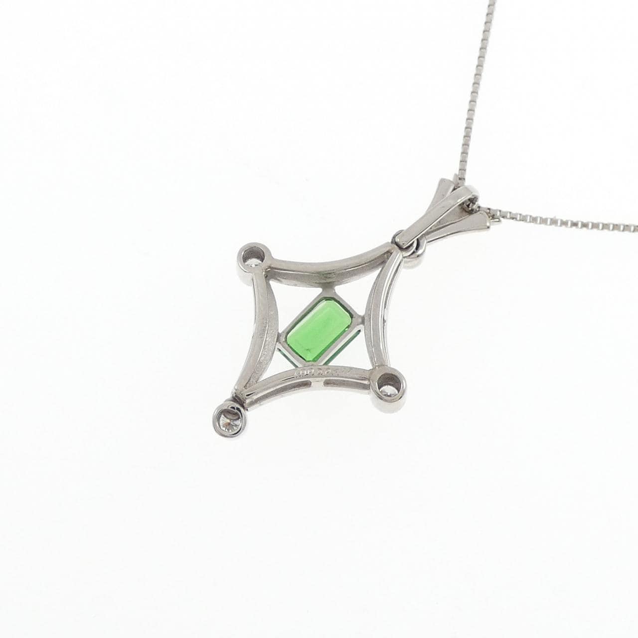 PT900/PT850 ガーネット ネックレス 1.00CT