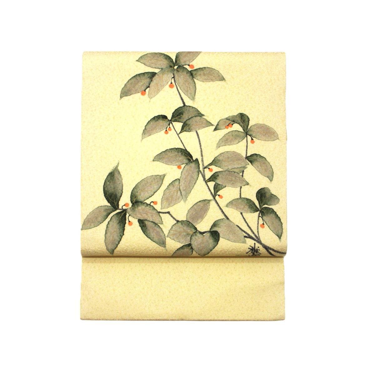 名古屋帯　染帯　友禅加工