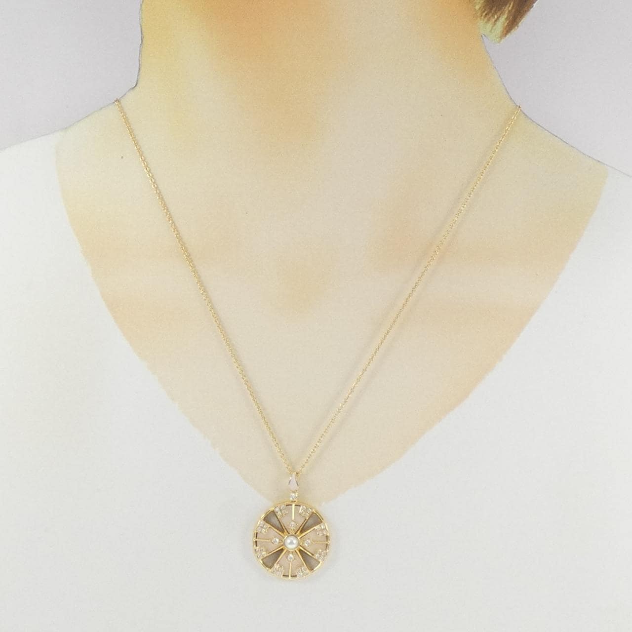 ミキモト カラーストーン ネックレス