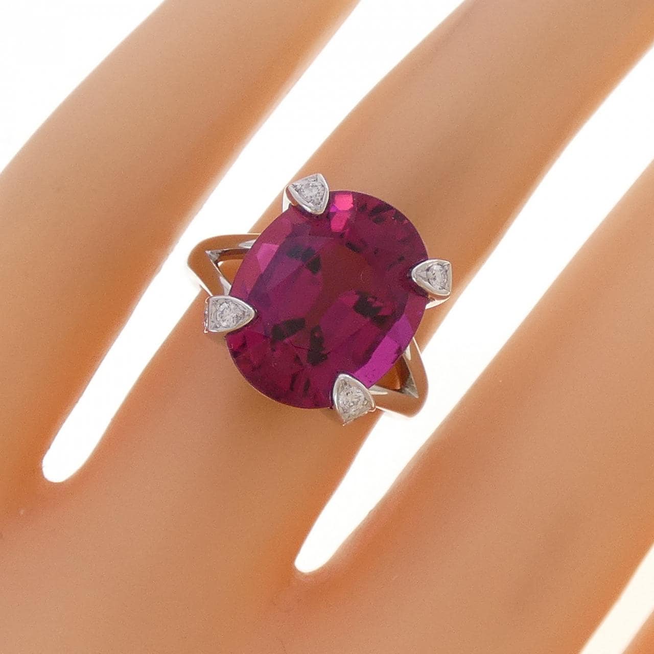 PT900 ルベライトトルマリン リング 6.953CT