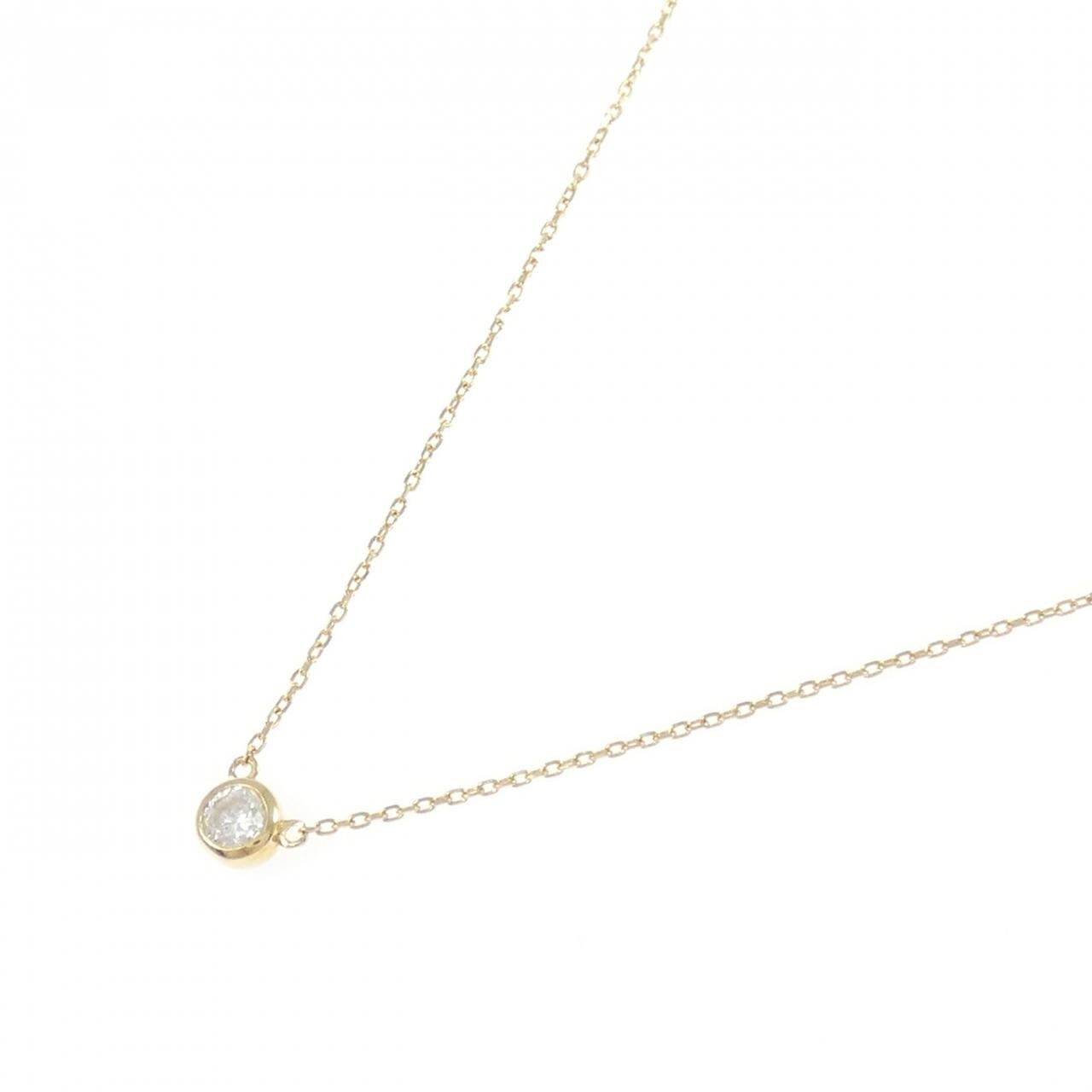 K18YG ダイヤモンド ネックレス 0.128CT