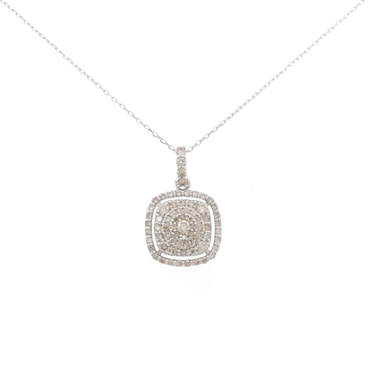 K18WG ダイヤモンド ネックレス 0.40CT