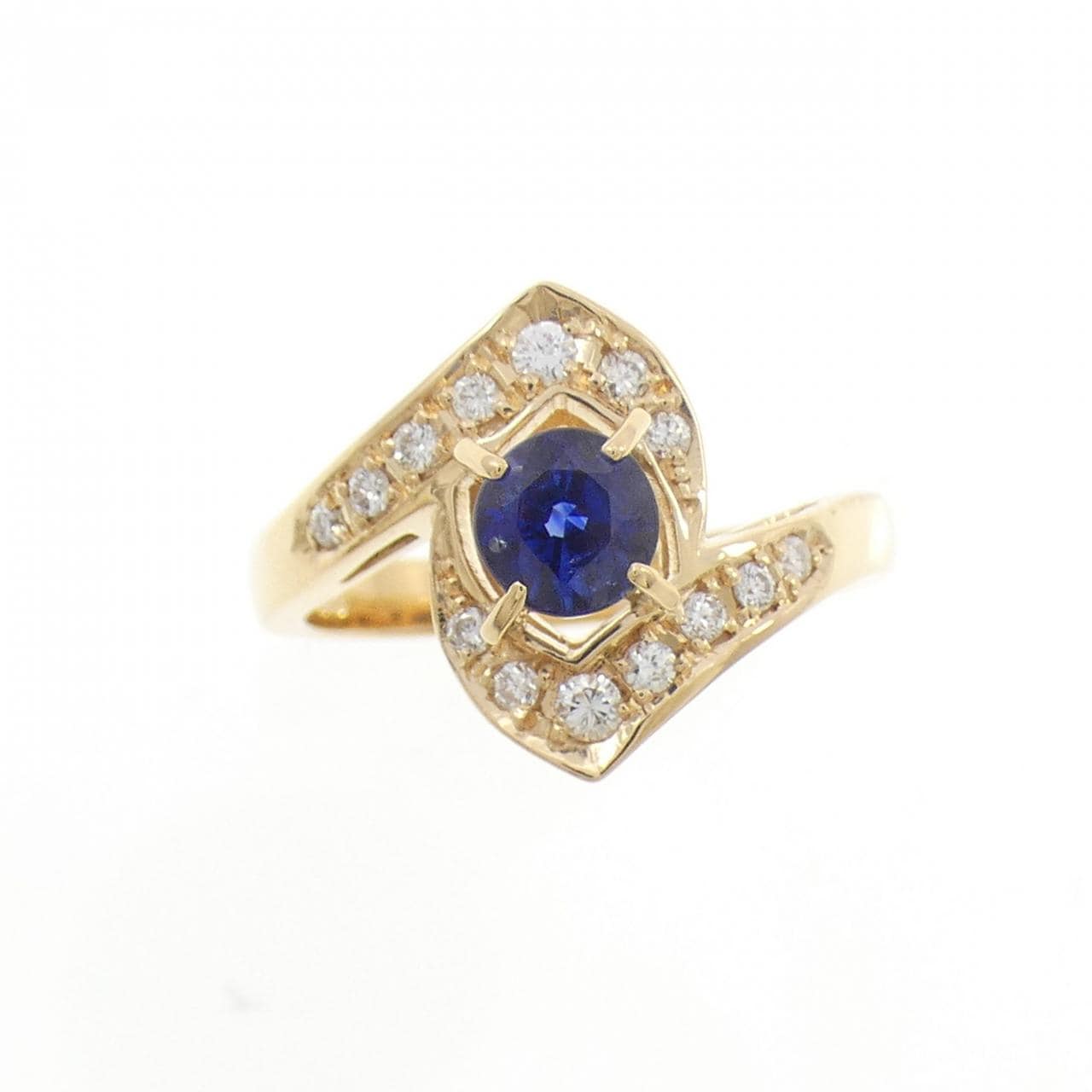 K18YG サファイヤ リング 0.80CT