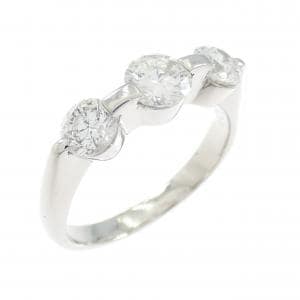 PT900 スリーストーン ダイヤモンド リング 1.17CT