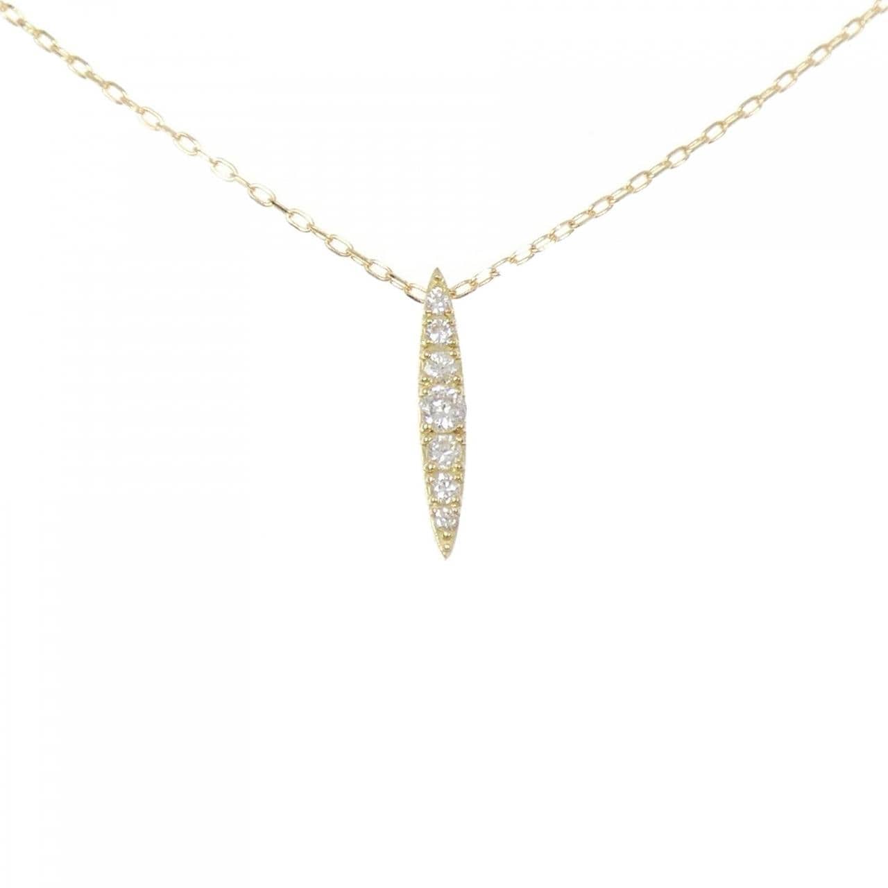 K18YG ダイヤモンド ネックレス 0.15CT