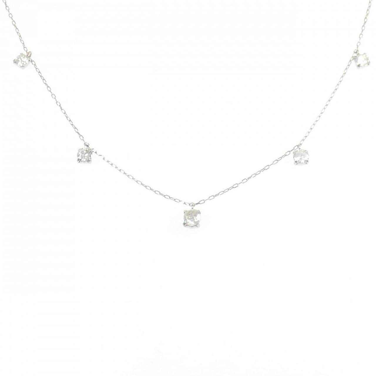 【新品】PT900/PT850 ダイヤモンド ネックレス 0.50CT