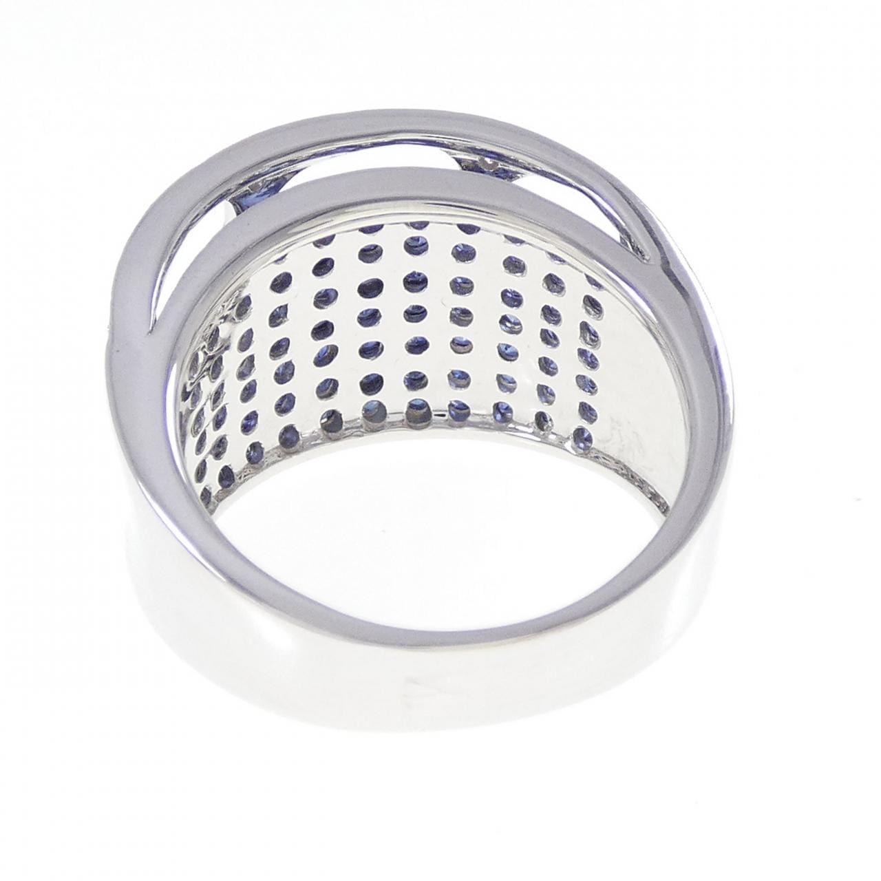750WG サファイヤ リング 2.10CT