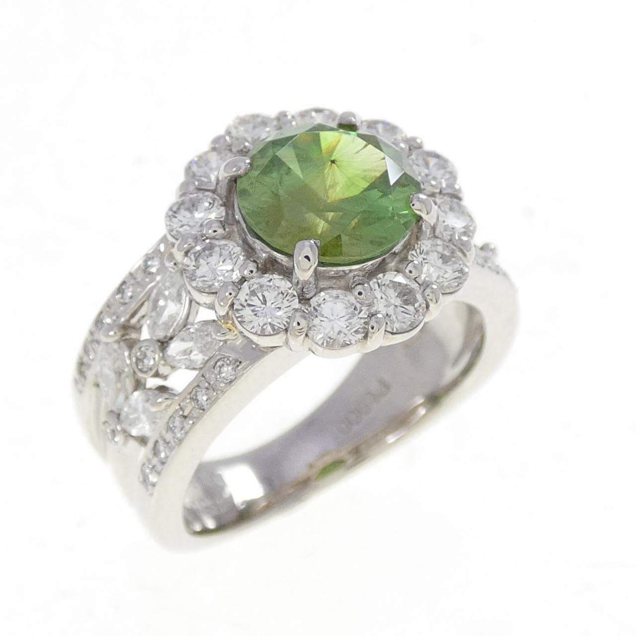 PT900 デマントイドガーネット リング 1.886CT