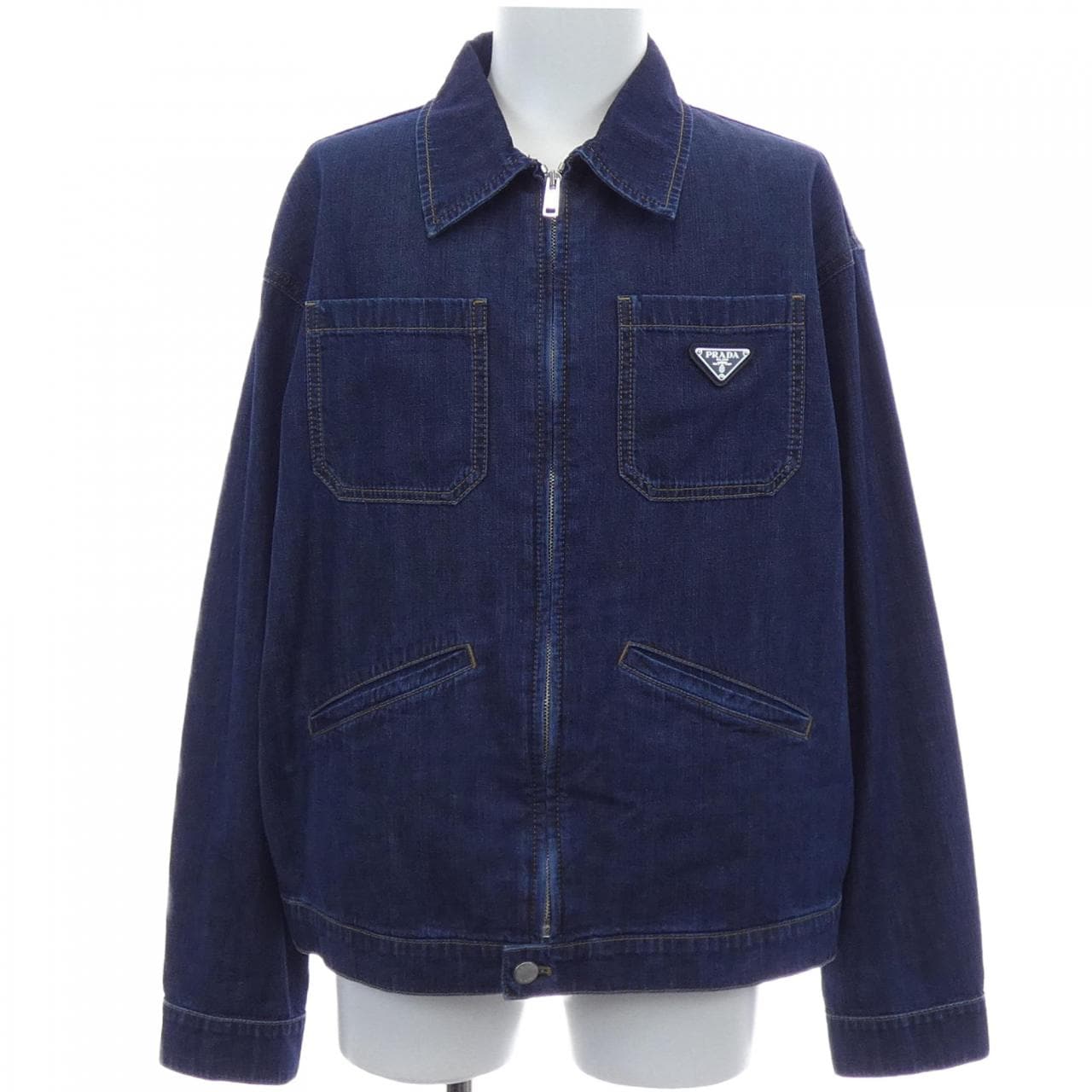 プラダ PRADA トライアングルロゴ GEB255 SOOO 14PW デニムジャケット