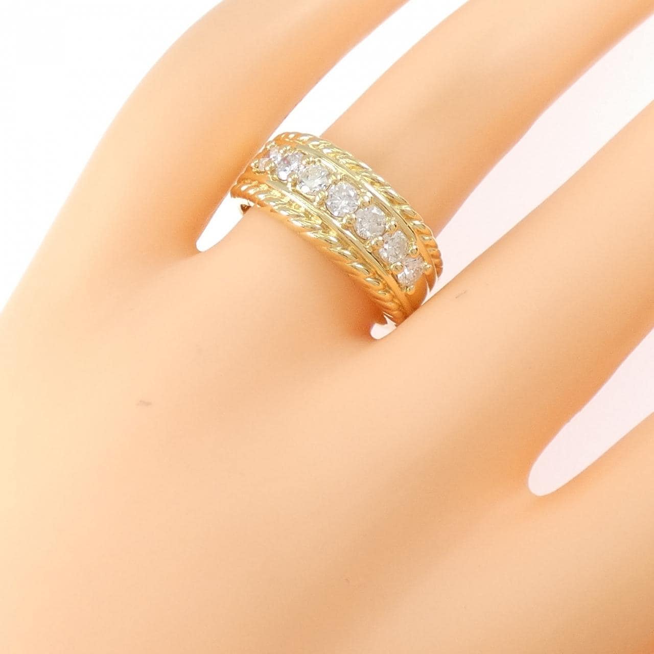 K18YG ダイヤモンド リング 0.73CT