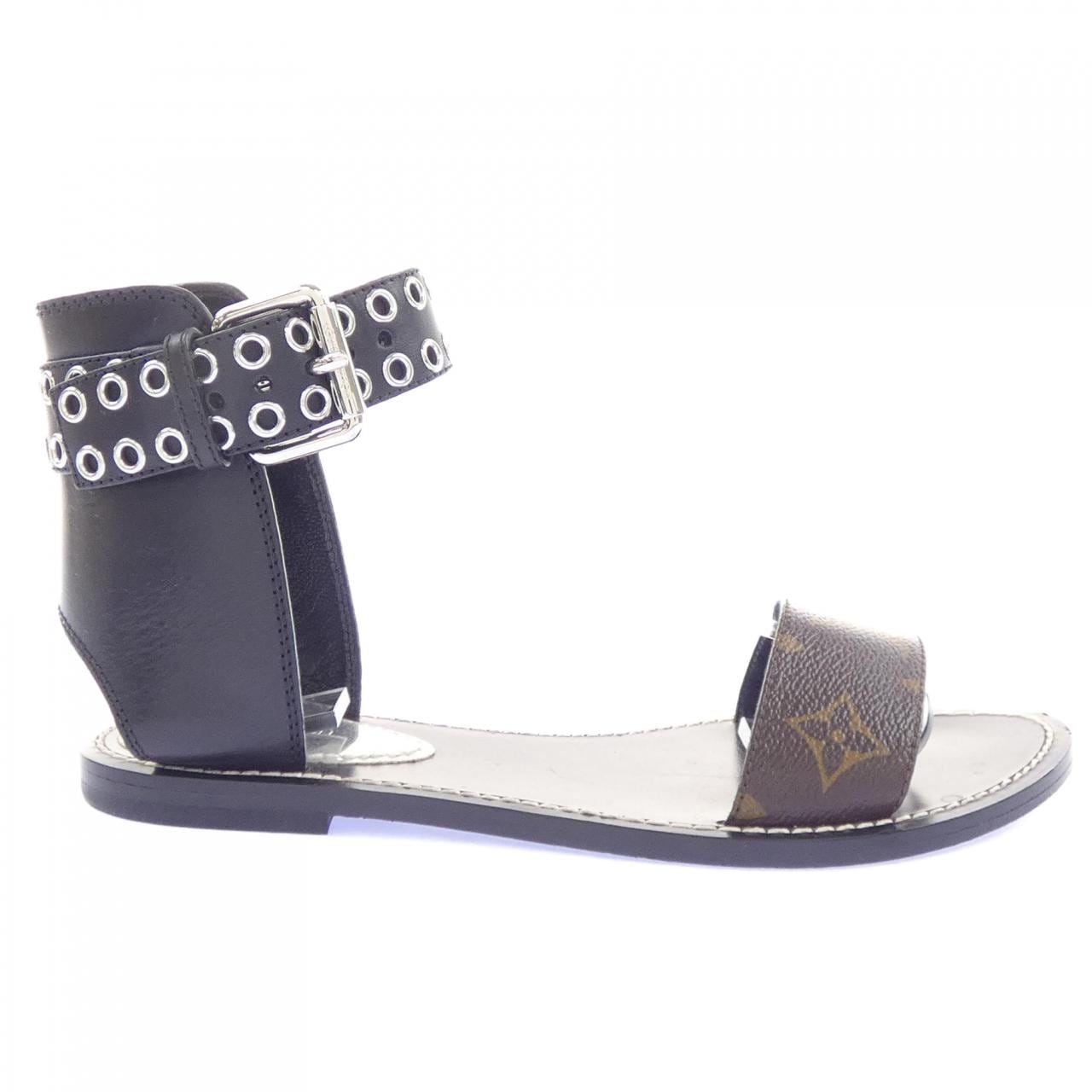 ルイヴィトン LOUIS VUITTON パテントモノグラム　キャンバス パッセンジャーライン サンダル