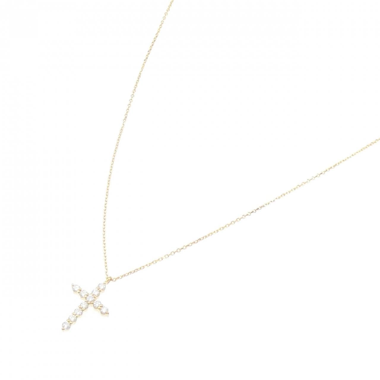ヴァンドーム ダイヤモンド クロス ネックレス 0.20CT