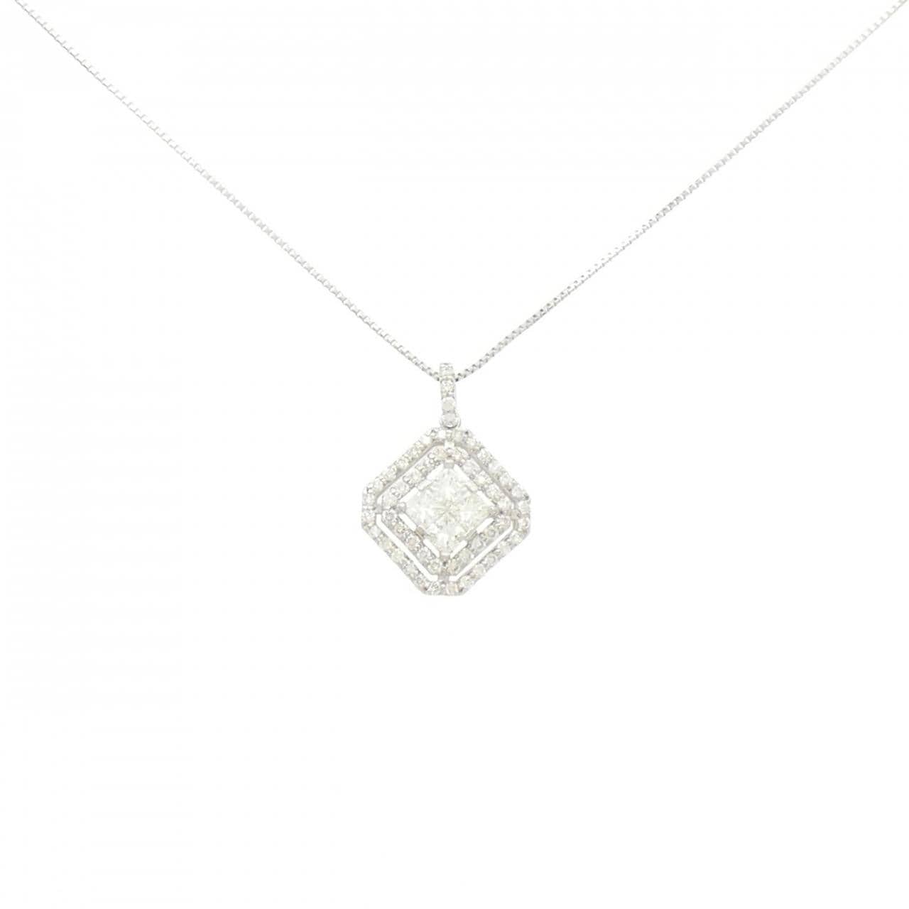 【新品】PT900/PT850 ダイヤモンド ネックレス 0.50CT