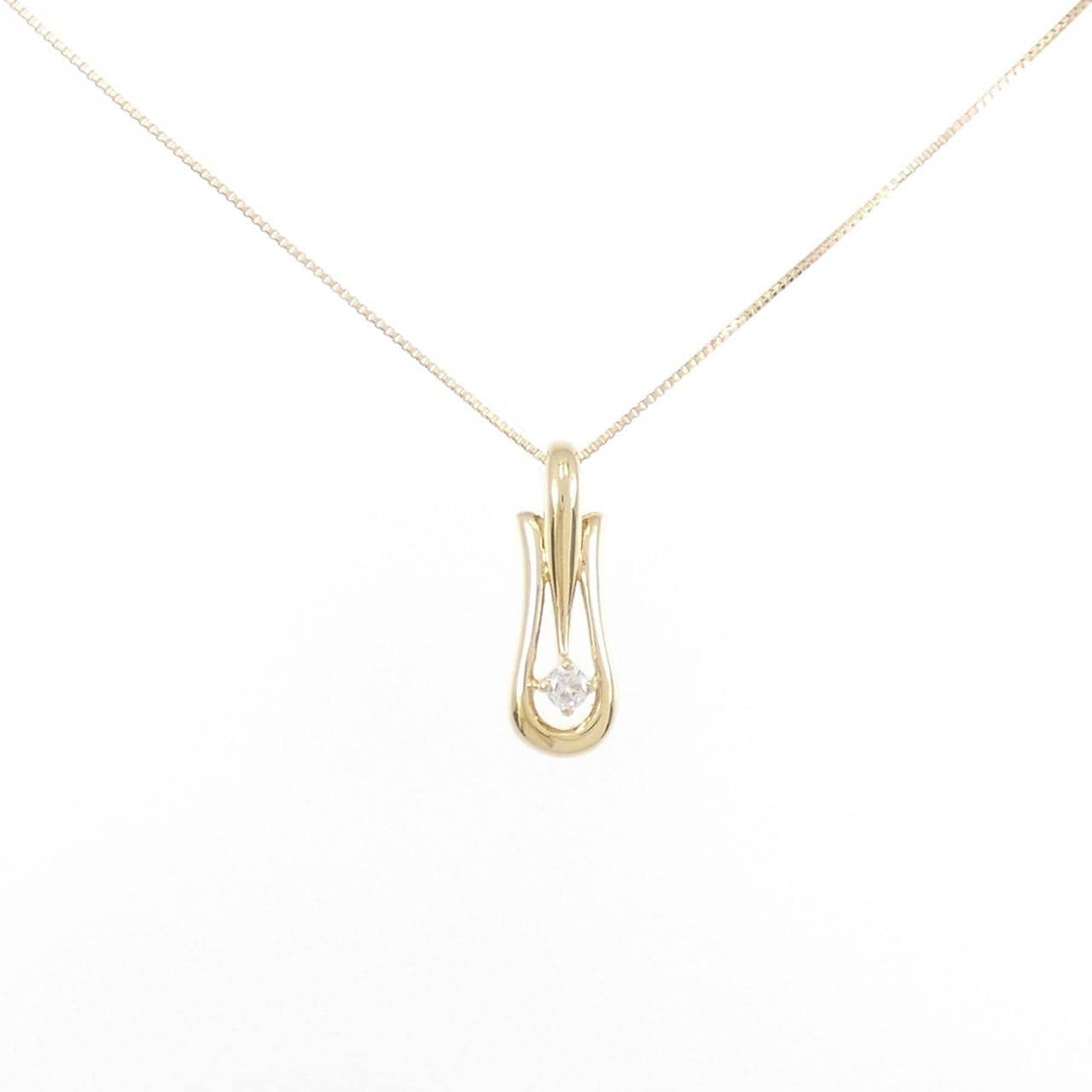 K18YG ダイヤモンド ネックレス 0.053CT