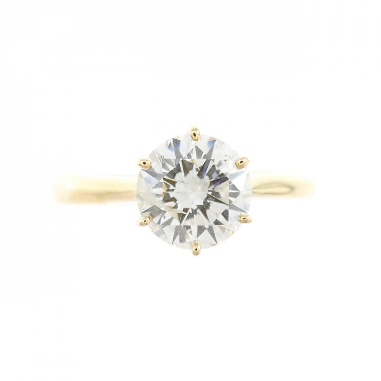 [Remake] K18YG Diamond Ring 1.104CT G I1 VG
