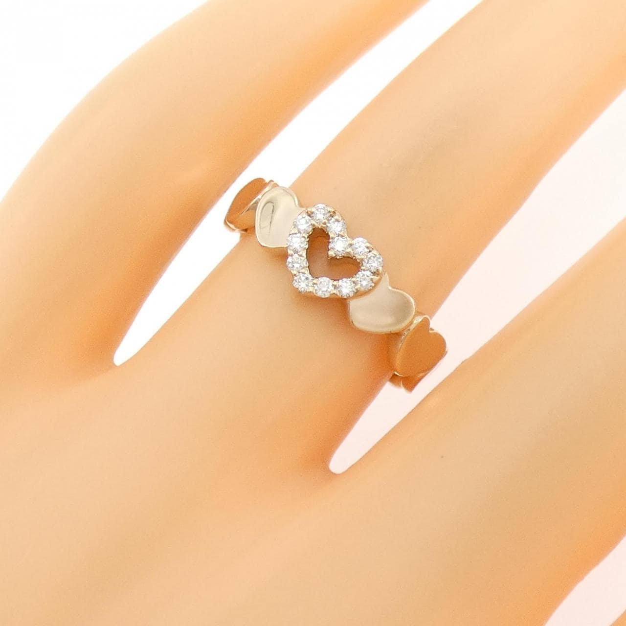 ポンテヴェキオ ハート ダイヤモンド リング 0.12CT