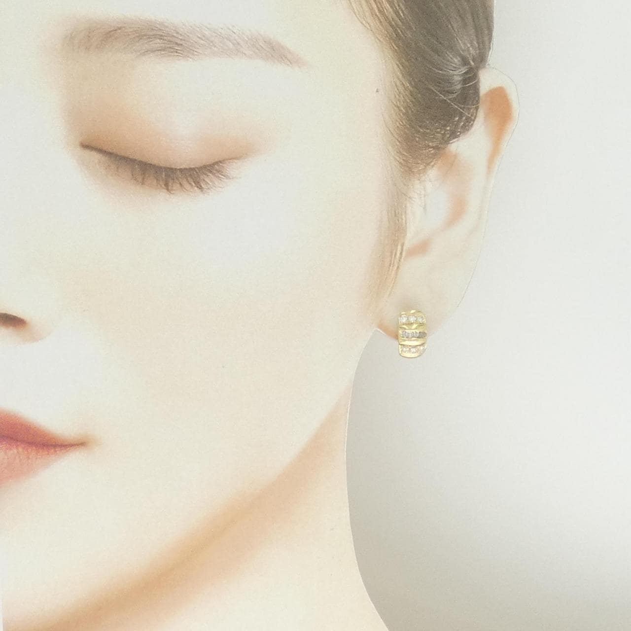 K18YG ダイヤモンド ピアス 0.40CT